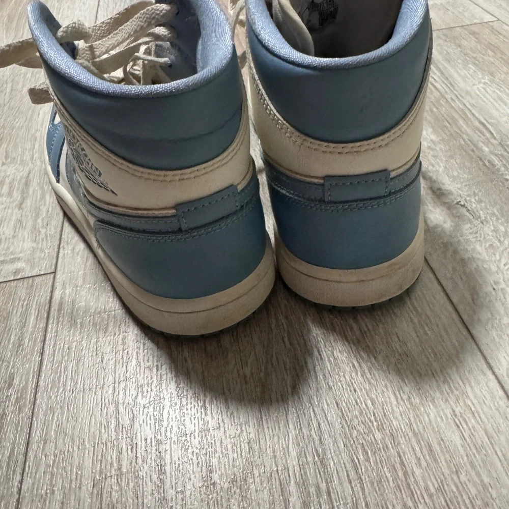 Nike Air Jordan’s Women's Blue and Cream High-Top Sneakers - Picture 6 of 7